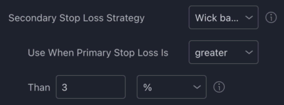Secondary stop loss strategy
