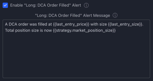 Long DCA Order Filled